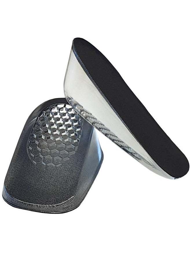 FOOTINSOLE.COM Premium Heel Cushions for Heel Pain Relief & Shoe Comfort – Gel Inserts for Men & Women, High Heel Pads & Grips, Adjust for Loose Shoes (Large (1.4" Height), Black) - Image 2